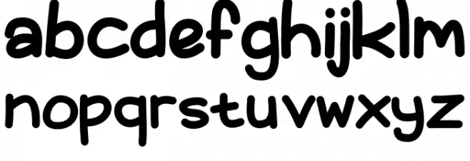 OpenMSP Schriftart Kleinbuchstaben