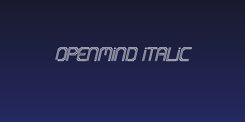 OpenMind Italic Social Header