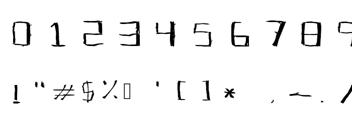 OpenSticks Font OTHER CHARS