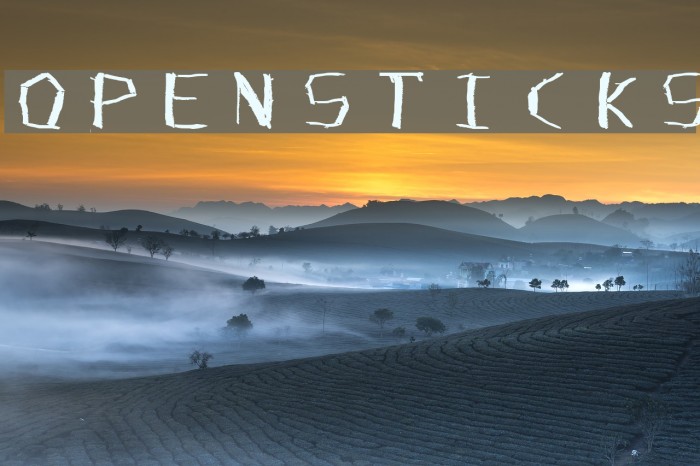OpenSticks Font examples