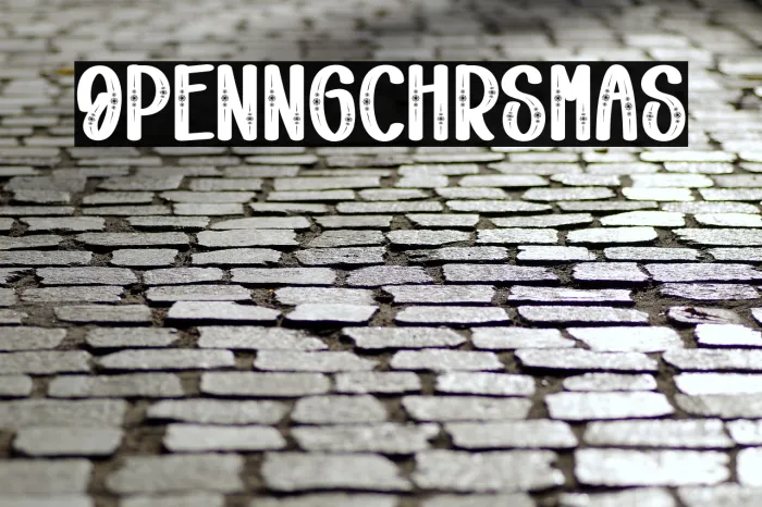 Opening Christmas Example 3