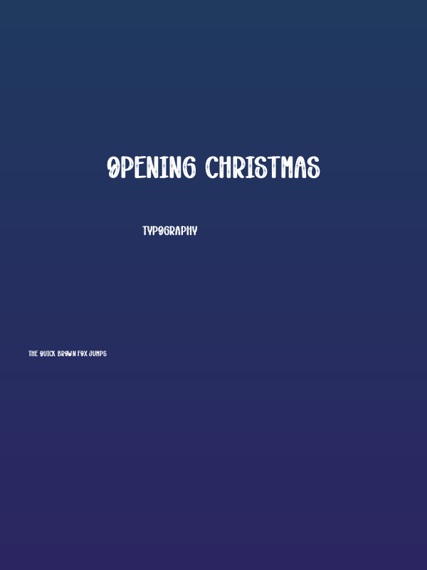 Opening Christmas Poster