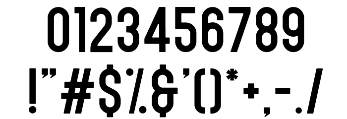 Opera Demo Font OTHER CHARS