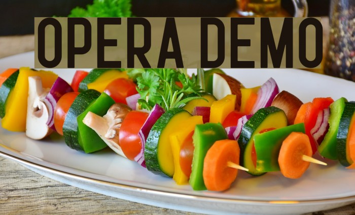Opera Demo Font examples