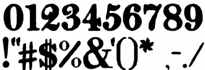 Opera-Lyrics Smooth フォント その他の文字