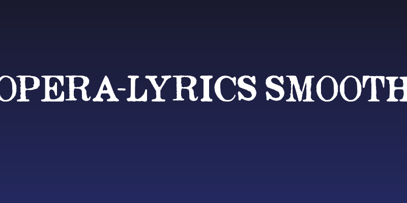 Opera-Lyrics Smooth Social Header
