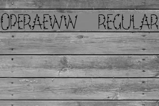 OperaEww-Regular Font examples