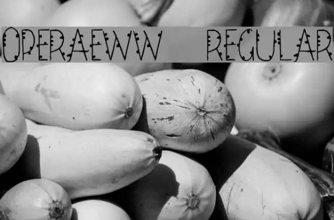 OperaEww-Regular Font examples