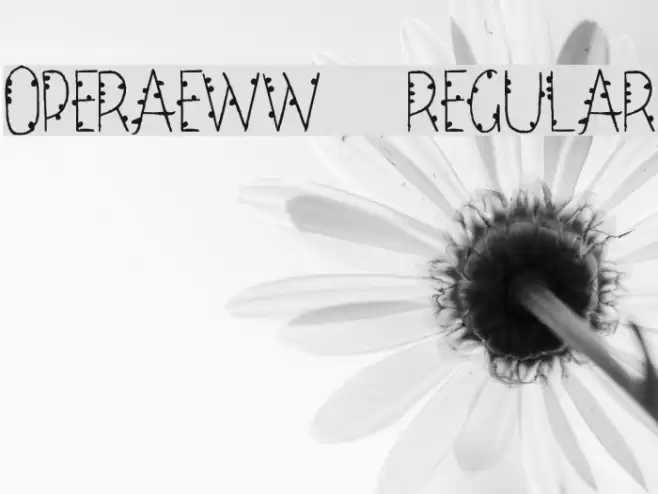 OperaEww-Regular Font examples