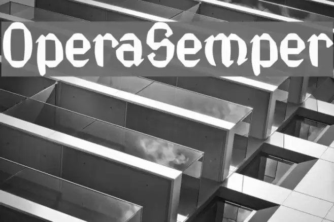 OperaSemper Font examples