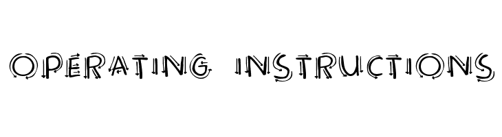 Operating instructions Font
