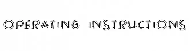 Operating instructions  नि: शुल्क फ़ॉन्ट्स डाउनलोड