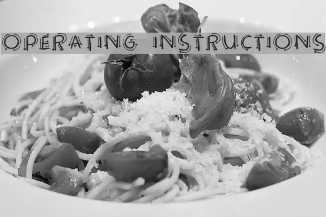 Operating instructions Шрифта examples