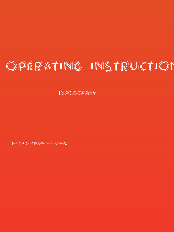 Operating instructions Poster