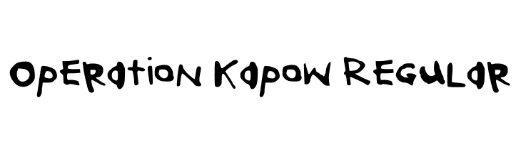 Operation Kapow Regular  नि: शुल्क फ़ॉन्ट्स डाउनलोड