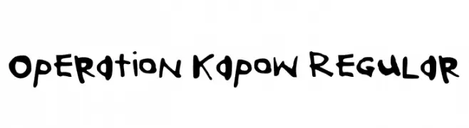 Operation Kapow Regular  Frei Schriftart Herunterladen