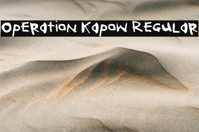 Operation Kapow Regular Example 3