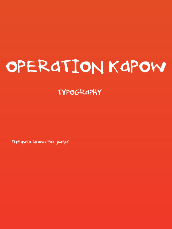 Operation Kapow Regular Poster