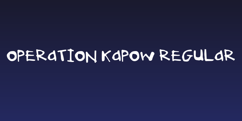 Operation Kapow Regular Social Header