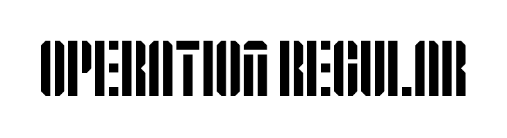 Operation Regular  免费字体下载