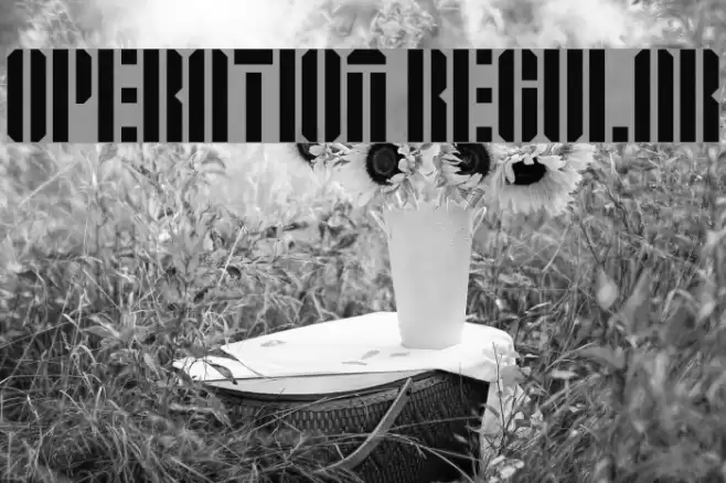 Operation Regular Font examples