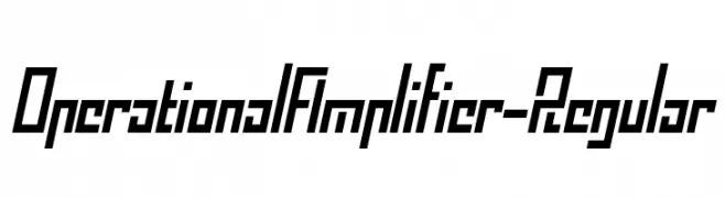OperationalAmplifier-Regular  Скачать бесплатные шрифты