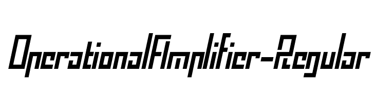 OperationalAmplifier-Regular  免费字体下载