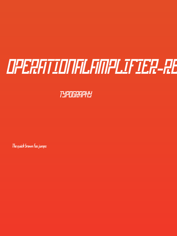 OperationalAmplifier-Regular Poster