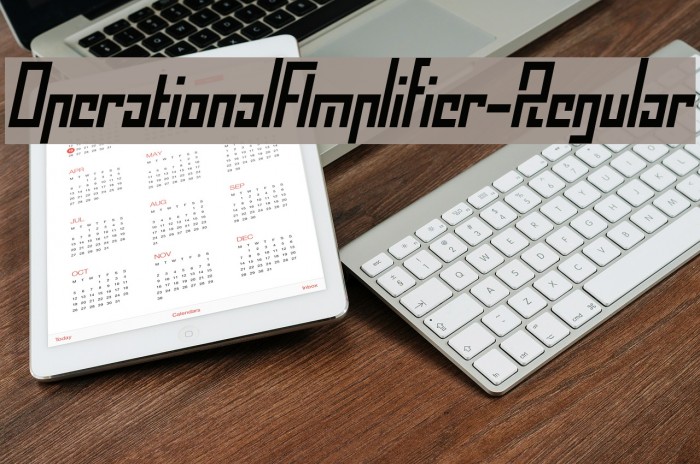 OperationalAmplifier-Regular Schriftart examples