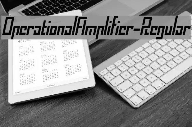 OperationalAmplifier-Regular Schriftart examples
