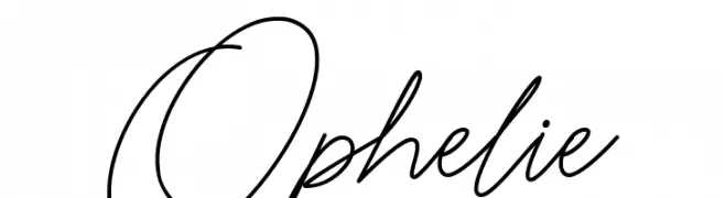 Ophelie  Frei Schriftart Herunterladen