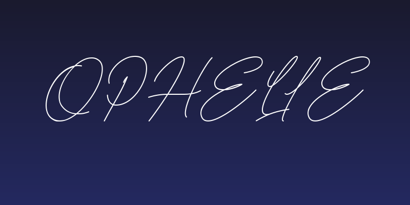 Ophelie Social Header