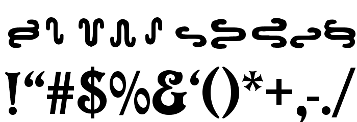 Ophidean Runes Font OTHER CHARS