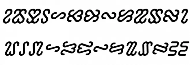 Ophidian Bold Italic Caratteri MAIUSCOLE