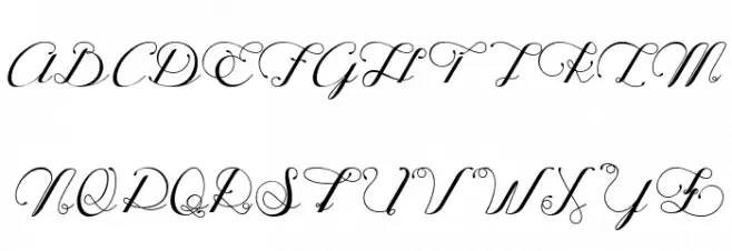Ophélia Script Light Polices MAJUSCULES