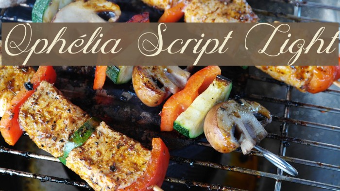 Ophélia Script Light Font examples