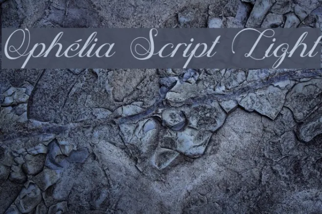 Ophélia Script Light Example 2