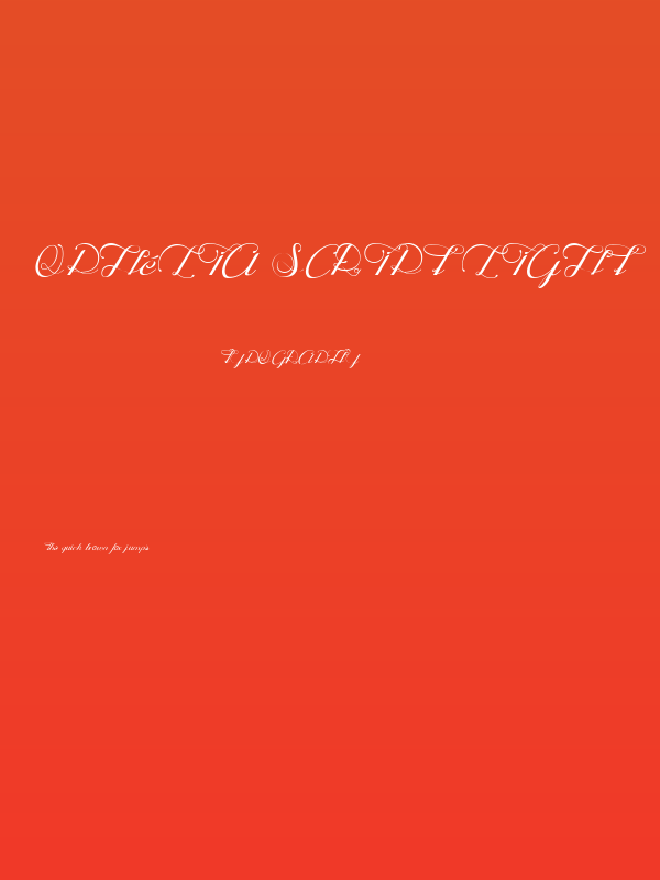 Ophélia Script Light Poster