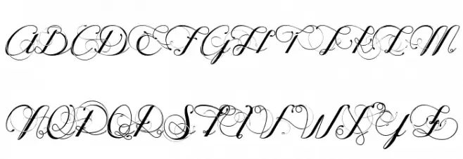 Ophélia Script Schriftart Groß