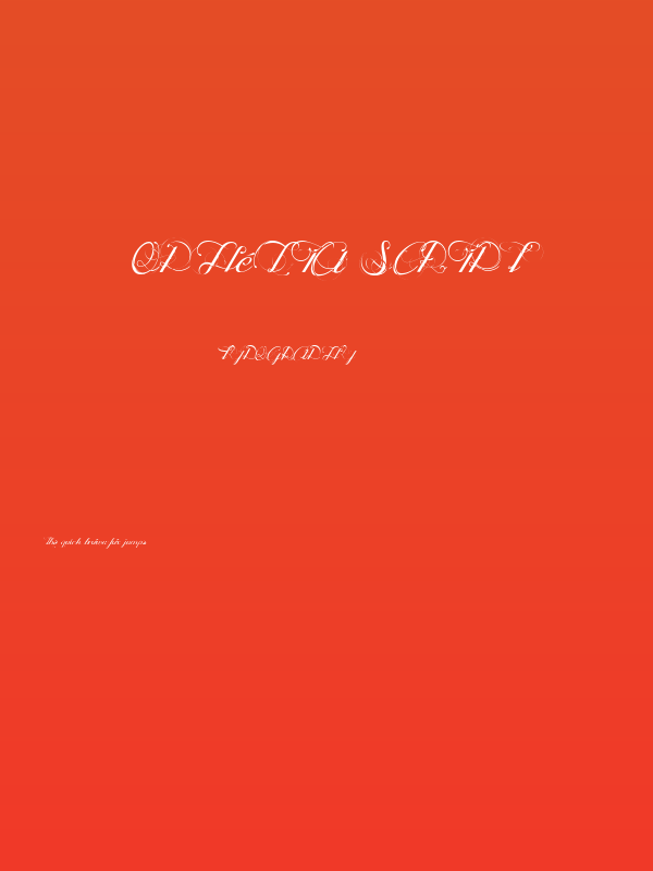 Ophélia Script Poster