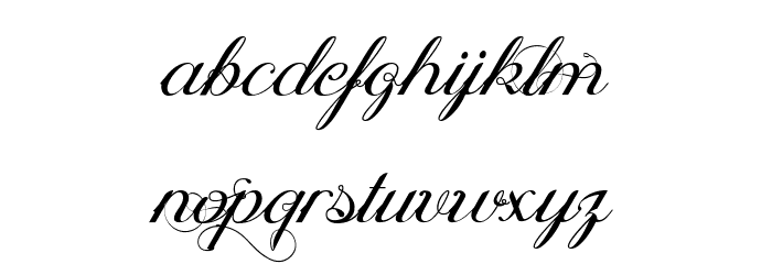 Ophélia Script Font LOWERCASE