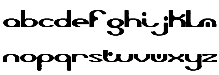 Opiated BRK Font LOWERCASE