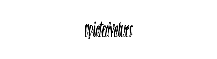 OpiatedValues  font caratteri gratis