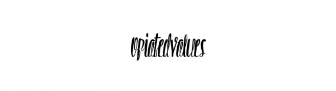 OpiatedValues  les polices de caractères gratuit tlcharger