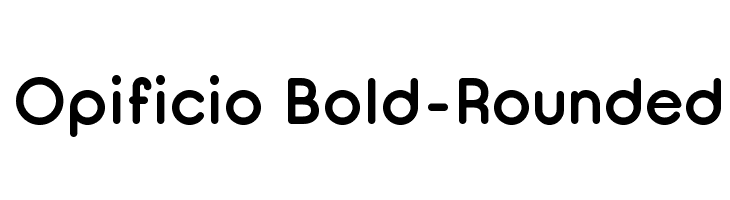 Opificio Bold-Rounded  les polices de caractères gratuit tlcharger