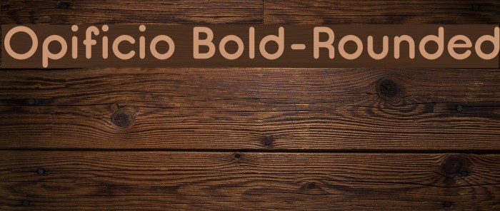 Opificio Bold-Rounded Font examples