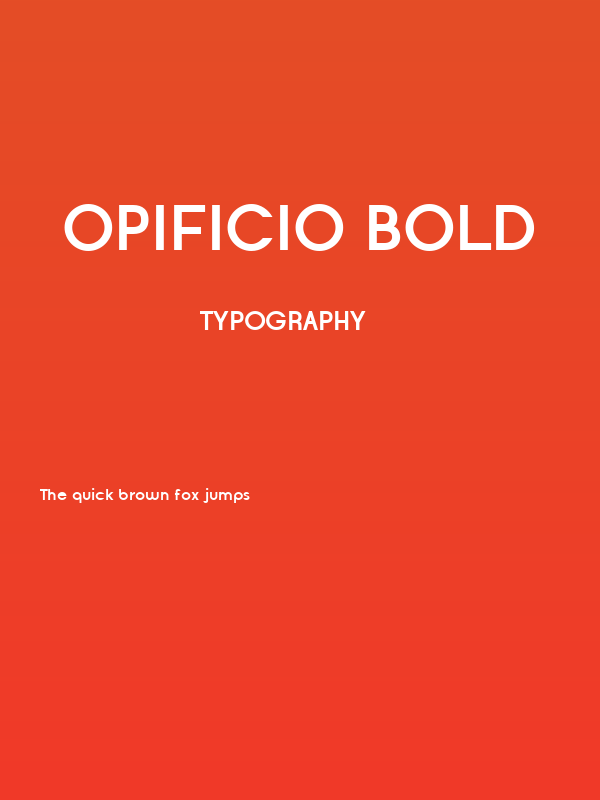 Opificio Bold Poster