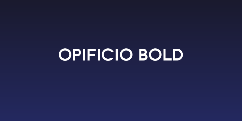 Opificio Bold Social Header