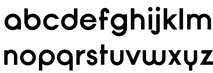 Opificio Bold Font LOWERCASE