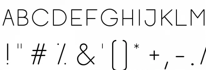 Opificio Light-Rounded Font OTHER CHARS